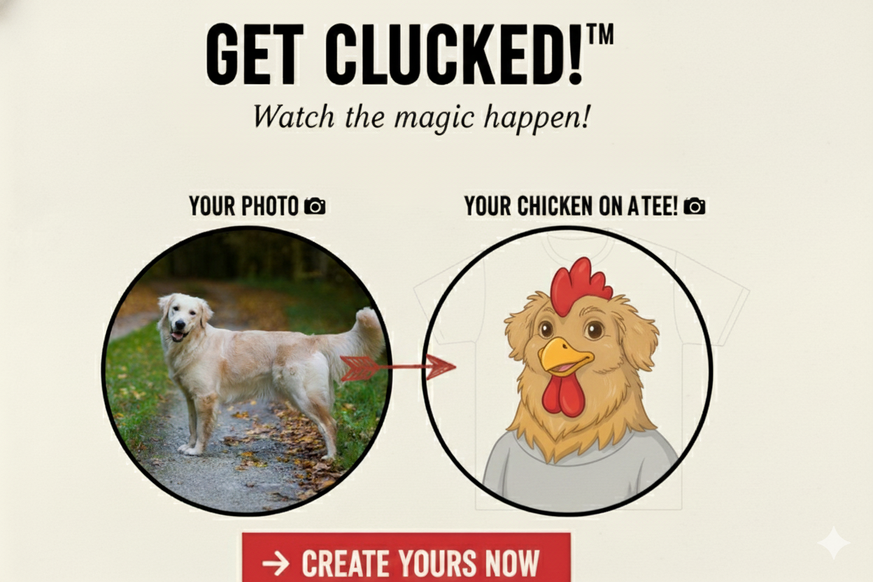 REQUIRED: Custom Cluckified™ Art Illustration Fee (1 Subject)