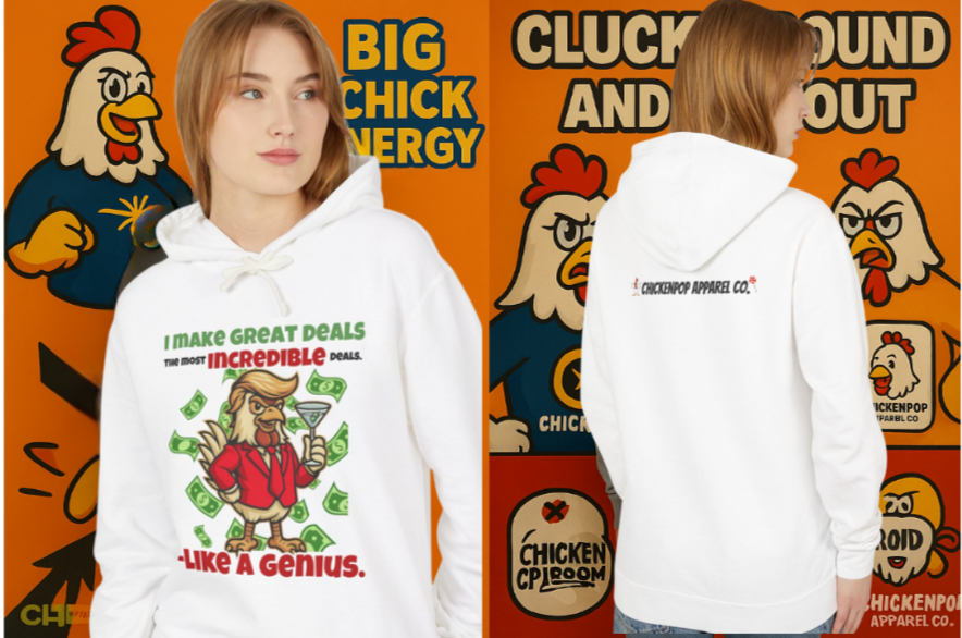 Like A Genius Hoodie – Funny Political Graphic Pullover | Unisex Relaxed Fit | Ethically Made & OEKO-TEX Certified Streetwear