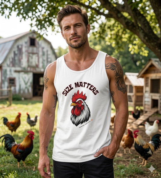 🤏SIZE MATTERS - The Cheeky Unisex ChickenPop Tank