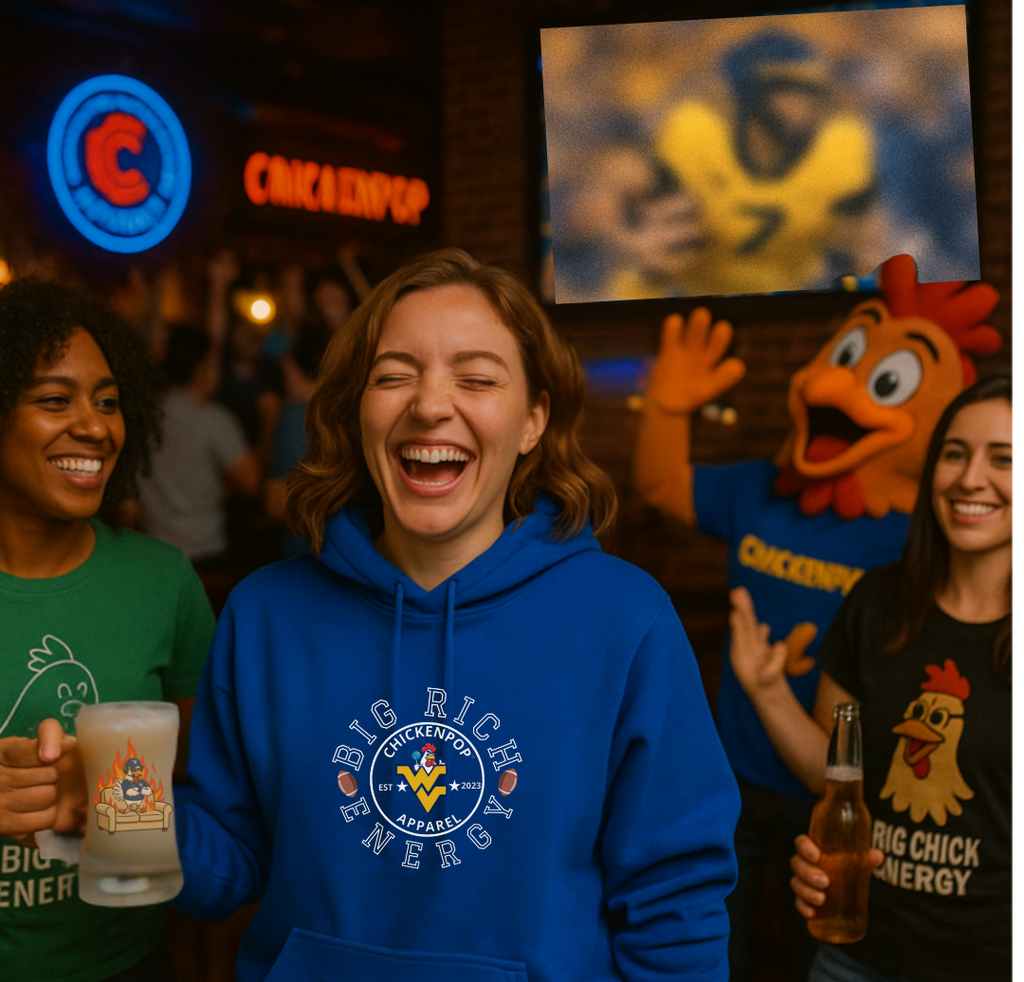 Big Rich Energy WV Logo Unisex Hoodie - ChickenPop Arm Logo Edition