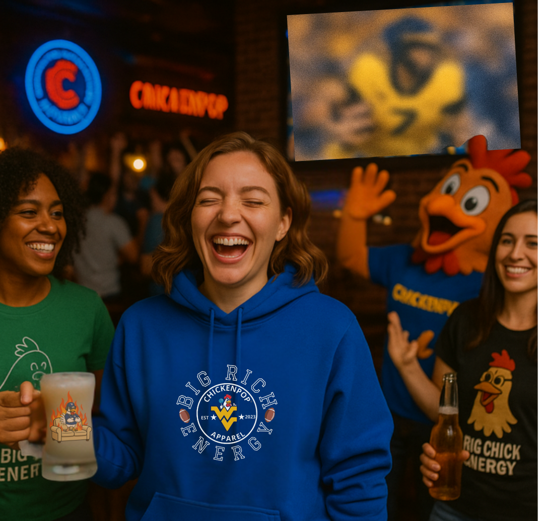 Big Rich Energy WV Logo Unisex Hoodie - ChickenPop Arm Logo Edition