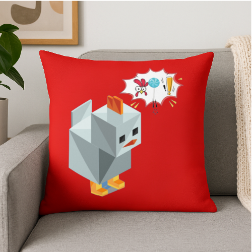Roblox Chick Spun Polyester Square Pillow