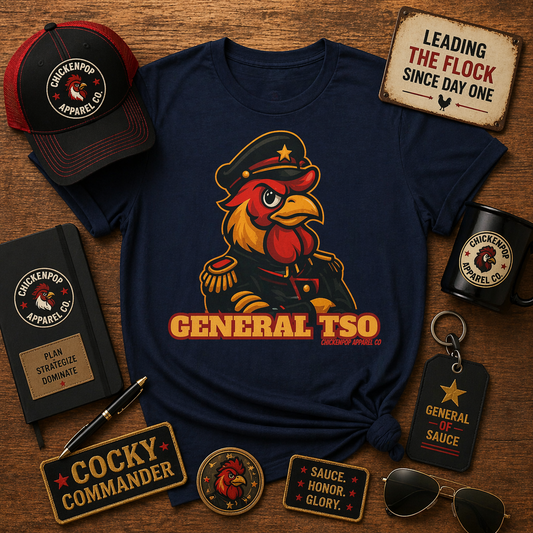 General Tso 🔥 – The Spiciest Rooster in the Coop Unisex T-Shirt Cock-A-Doodle Don