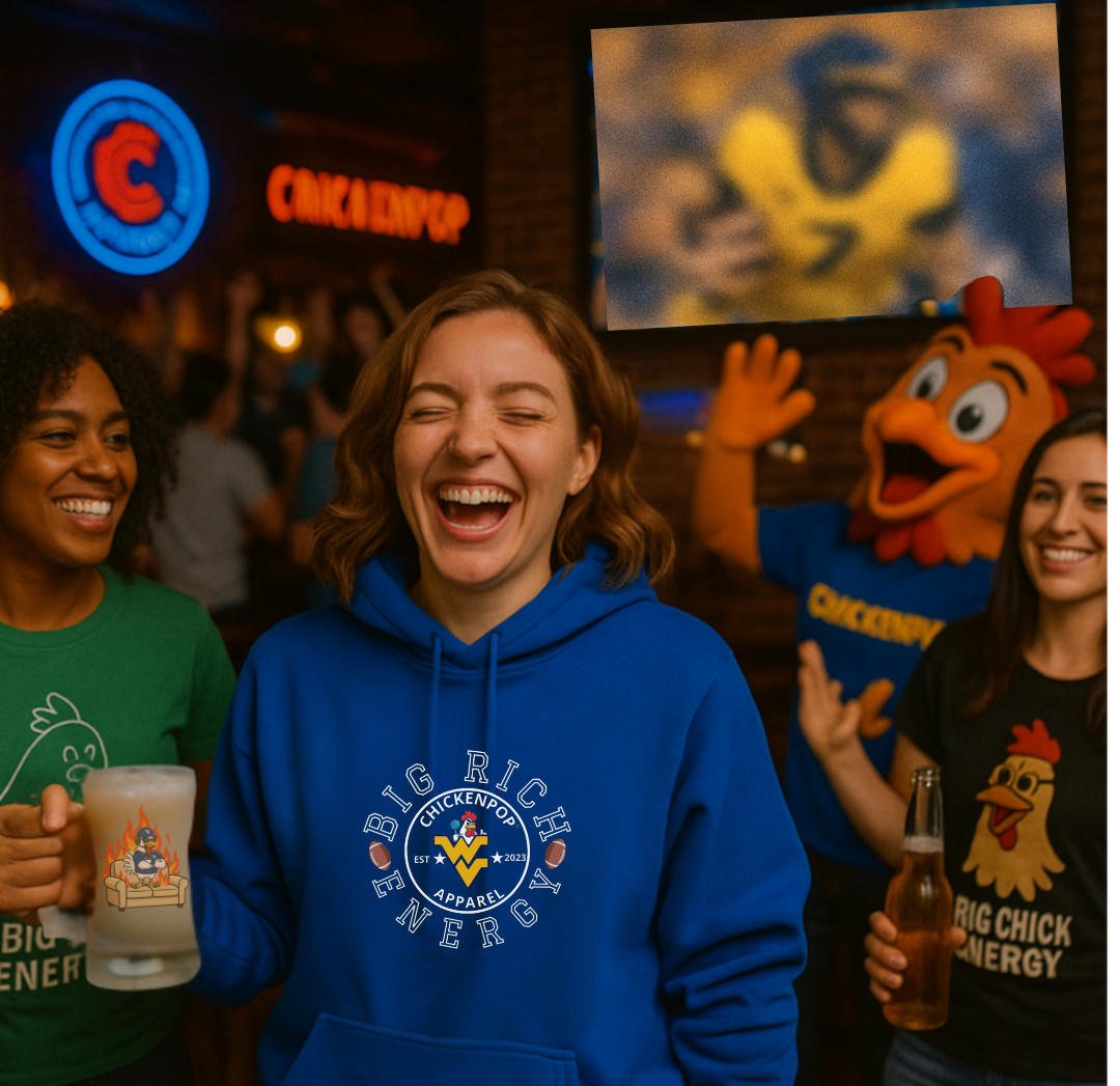 Big Rich Energy WV Logo Unisex Hoodie - ChickenPop Arm Logo Edition