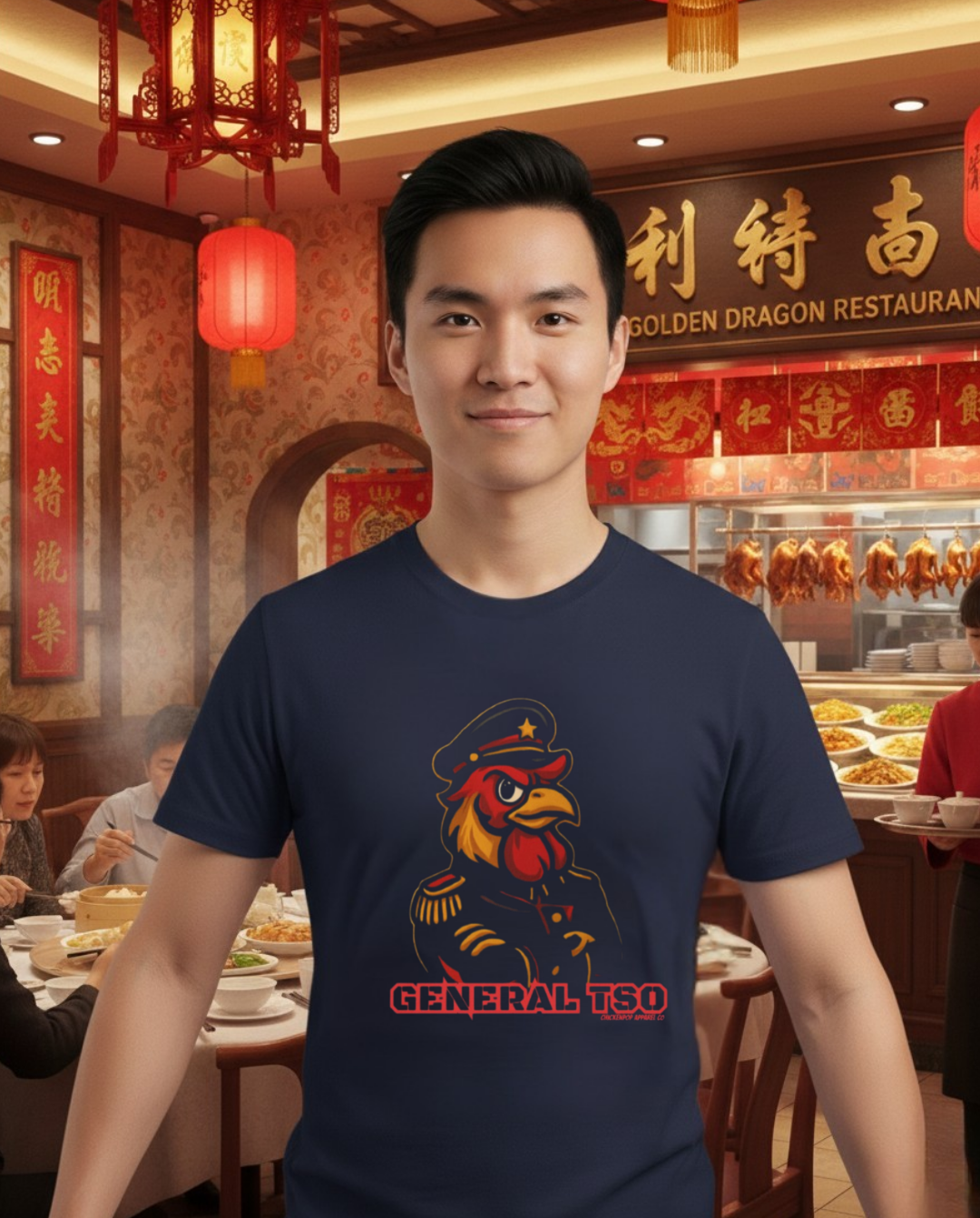 General Tso – The Spiciest Rooster in the Coop Unisex T-Shirt