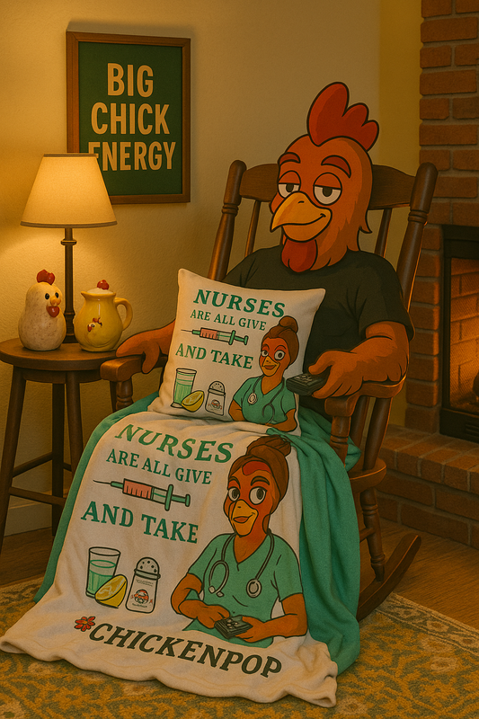 Nurses Are All Give and Take Velveteen Plush Blanket - "Nurses Are All Give and Take" - Cozy Gift for Healthcare Workers