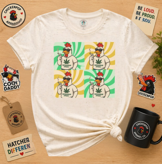 🌿Coop Daddy 420 Warhol Edition - High-Impact Tee