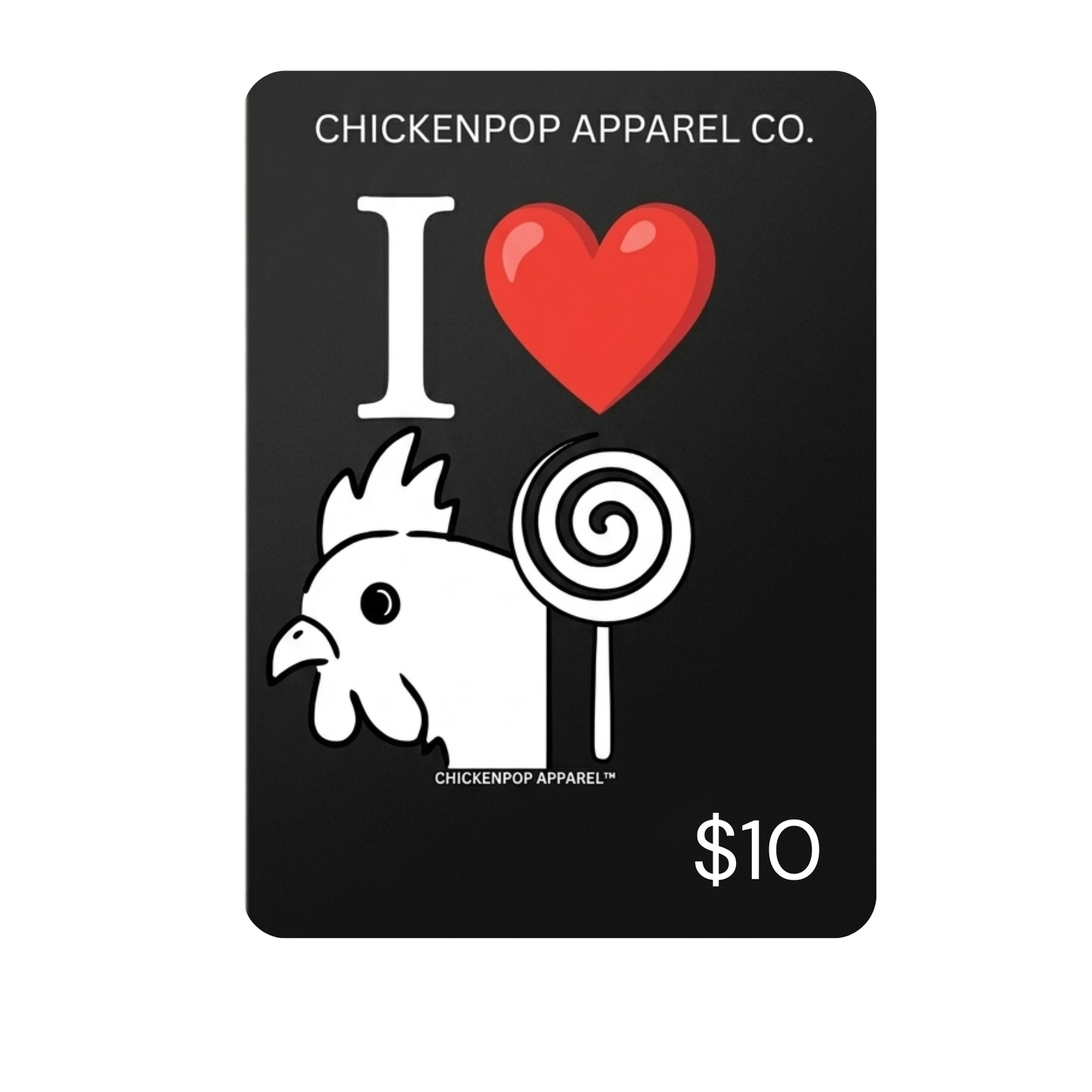 ChickenPop Apparel Gift Card – The Perfect Easy Gift