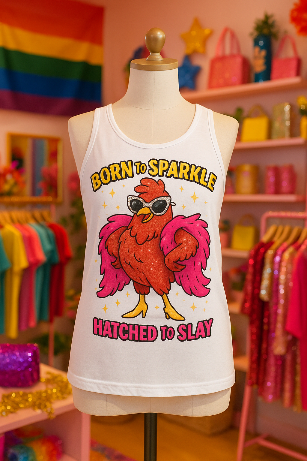 Beach, Please! Summer Bundle – Tank, Tote & Mug + Free Bonus Gift 🌴🐔
