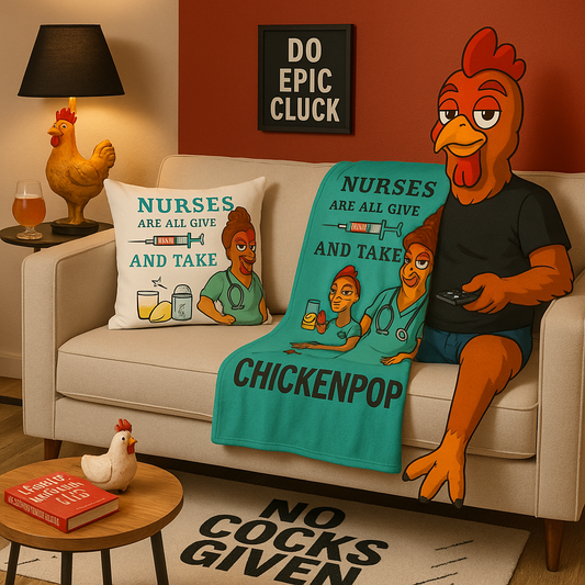 Nurse Appreciation Square Pillow - "Nurses Are All Give and Take"