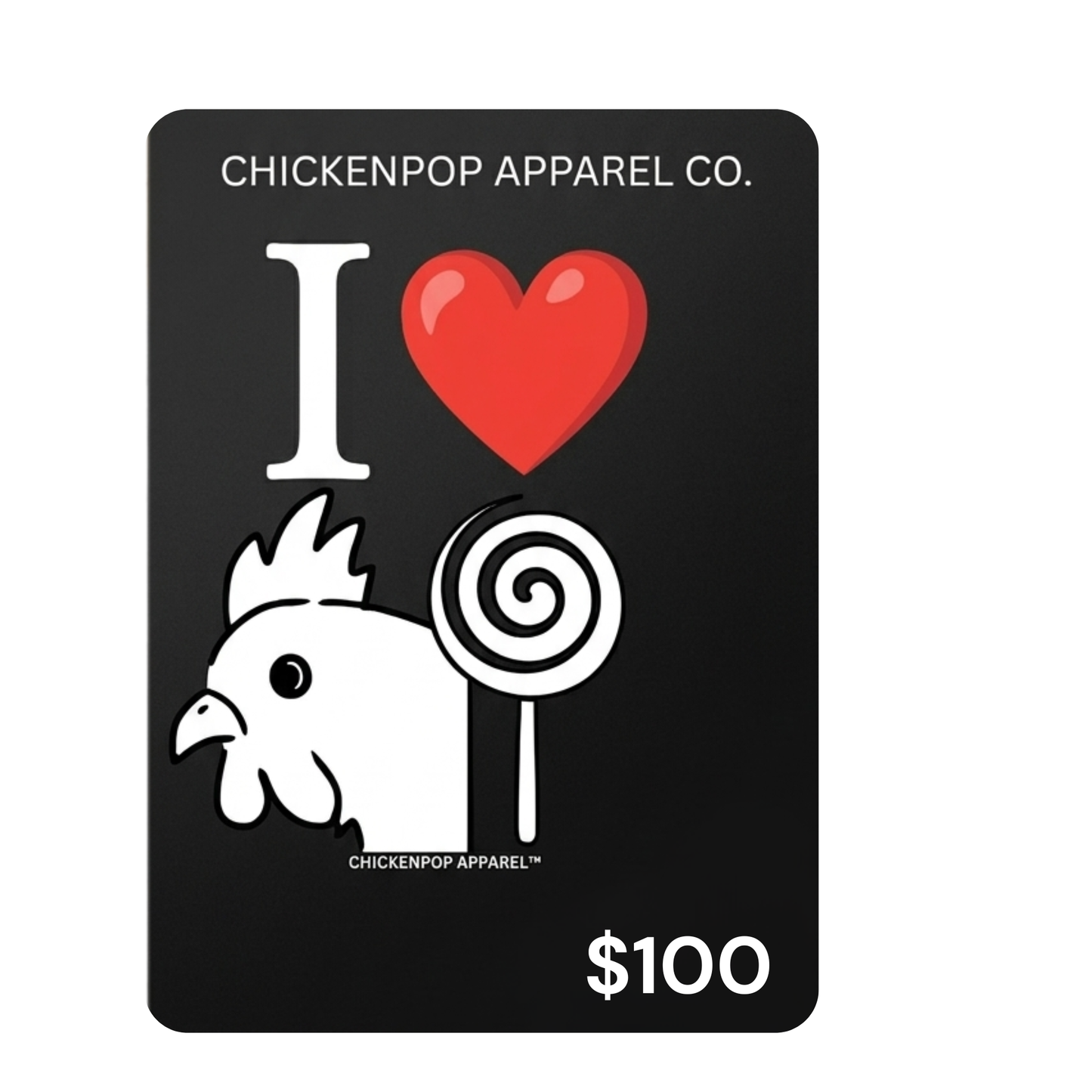 ChickenPop Apparel Gift Card – The Perfect Easy Gift