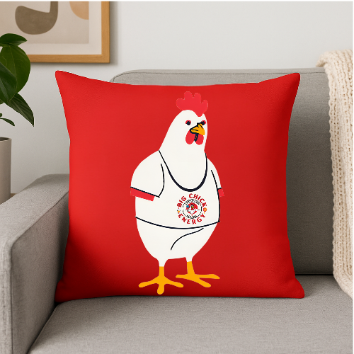 Big Chick Energy Big Chick Spun Polyester Square Pillow