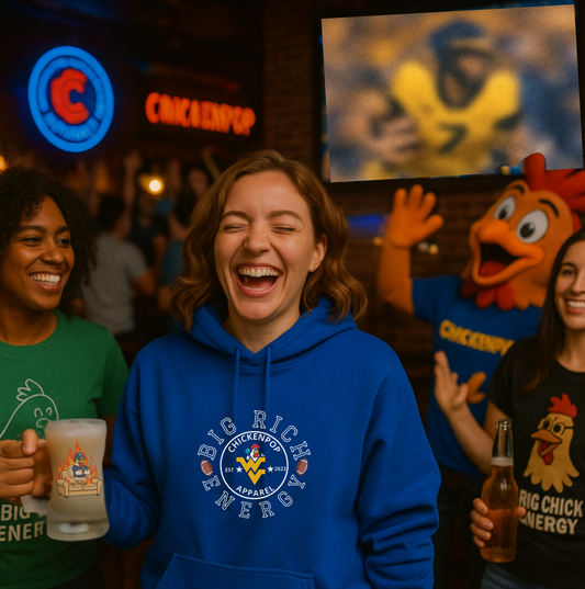 Big Rich Energy WV Logo Unisex Hoodie - ChickenPop Arm Logo Edition