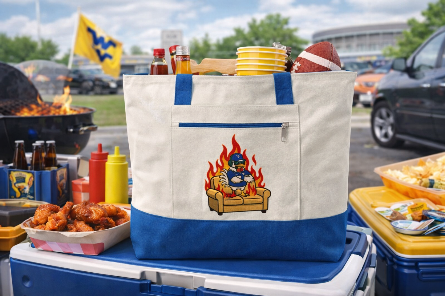 Big Rich Energy Tote Bag 🔥 – Carry the Chaos (5 Colors) | Zippered Canvas Everyday Bag