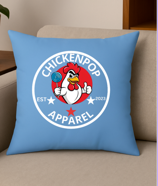 Original CPA Logo Spun Polyester Square Pillow Carolina Blue