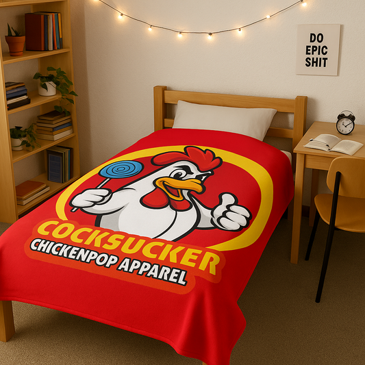 Coop Daddy Signature “Cocksucker” Velveteen Blanket – Cozy Meets Controversial